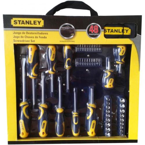 Sada šroubováků Stanley STHT0-70887 + bitů + hlavic Stanley 48 dílů