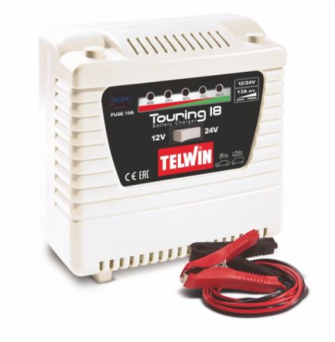 Nabíjecí zdroj Telwin Touring 18, 12/24V, GEL, AGM