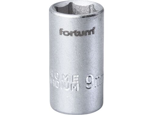 Hlavice nástrčná 1/4", 9mm, L 25mm Fortum 4701409