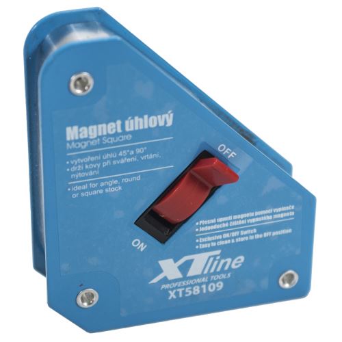 XTline XT58113 Magnet úhlový s vypínačem 130x152x28mm 34kg