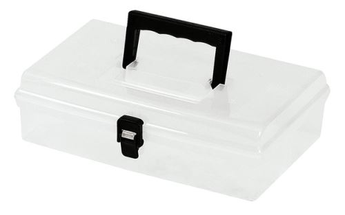 Plastový kufr 12" 300x200x90mm - transparentní