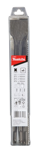 Sada vrtáků a sekáčů SDS Plus, 6ks, Makita D-58920