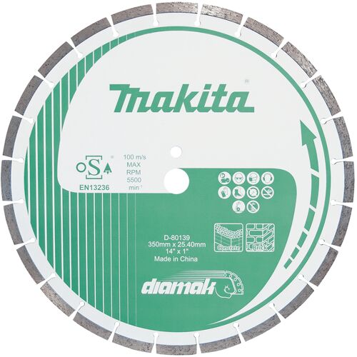 Kotouč řezný diamantový segmentový Diamak 350x25,4mm Makita D-80139