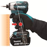 Aku rázový šroubovák Makita DTD158RFJ 170Nm, 1/4" Li-ion LXT 18V 3,0 Ah, Makpac (5)