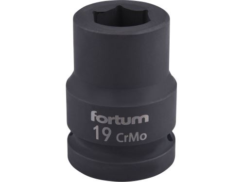 Hlavice Fortum 4703019 nástrčná rázová 3/4", 19mm, L 52mm
