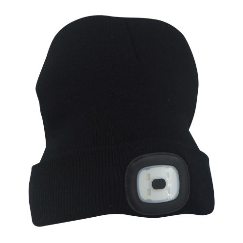 Čepice s nabíjecí svítilnou 3,7V 300 mAH, barva černá, XTline XT60083C