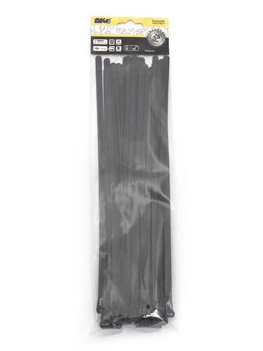 Stahovací pásky 7,6x300mm černé rozepínací, 25ks, Magg TS76300R