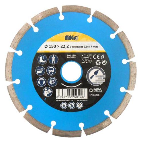 Diamantový kotouč segmentový Magg DKS150, 150x22,2mm