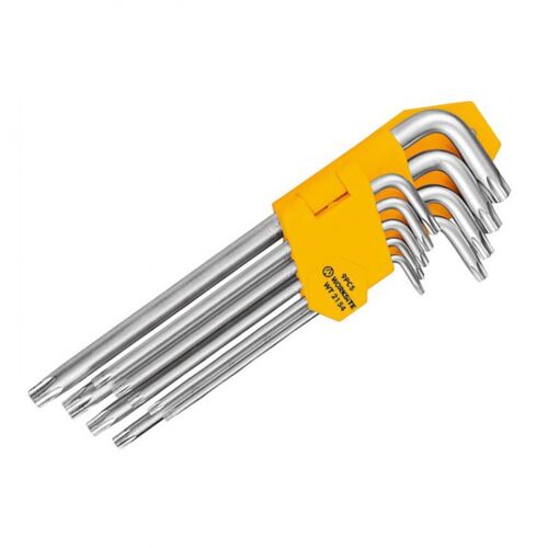 Sada 9ks torx klíčů Worksite 25002154, (T10-T50)
