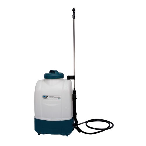 Aku zádový postřikovač 18V, baterie, nabíječka XTline XT102940-1B2