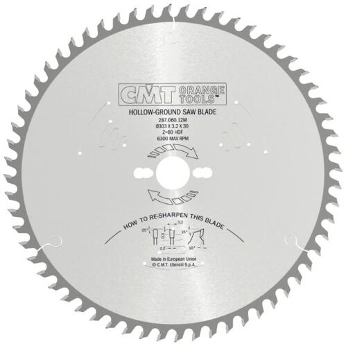 Pilový kotouč CMT C28704810M na lamino bez předřezu - D250x30 Z48 -6 HM vydutý
