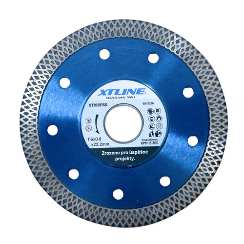 XTline XT169115S kotouč diamantový turbo 115x0,8/1,2x22,2x10mm SLIM CUT