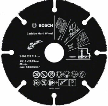 Víceúčelový řezný kotouč Bosch 2608623013, 125mm