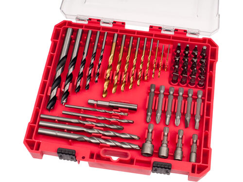 Bity a vrtáky kombinovaná sada 50ks, HSS, CrV, SK Extol 8819650
