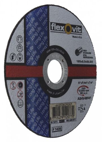 Řezný kotouč Flexovit - 125mm, šířka 2,0mm na kov a nerez