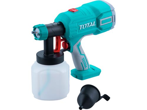 Aku stříkací pistole TOTAL TSGLI2001 na barvu, 20V Li-ion, 2000mAh, bez aku