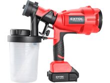 Pistole stříkací HVLP aku SHARE20V, 20V Li-ion, 2,0Ah, Extol 8891862 (2)