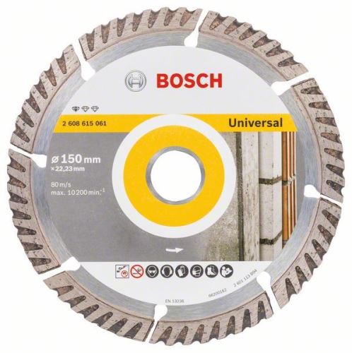 Diamantový kotouč Bosch 2608615061, 150mm, Standard for Universal