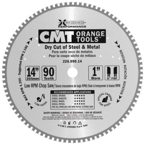 Pilový kotouč CMT C22603606 na železo - D165x1.2x16 Z36