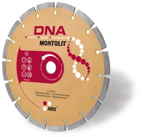 Segmentový diamantový kotouč 230mm, DNA, Montolit LX230