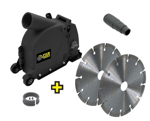 FARTOOLS 115925 drážkovací pouzdro pro úhlovou brusku 115-125mm, 2x dia kotouč
