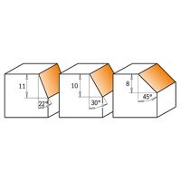 Úhlová žiletková frézaIGM F042-45081, 45° D29x8 L60 S=8 HM (2)