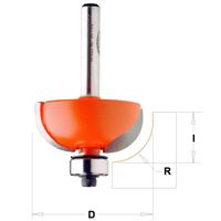 Zaoblovací fréza CMT C93725411 vypouklá - R8 D28,7x12,7 S=8 HM (1)