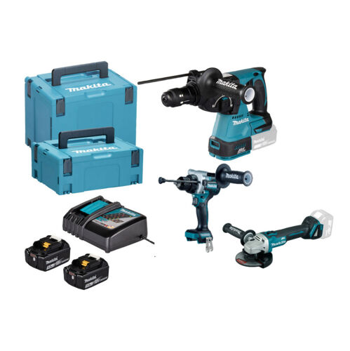 Aku sada DGA506+DHR243+DHP492 Li-ion LXT 18V/5,0Ah Makita DLX3221TJ