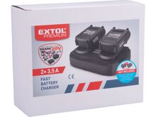 Extol 8891894 nabíječka SHARE20V, 2x3,5A (2)