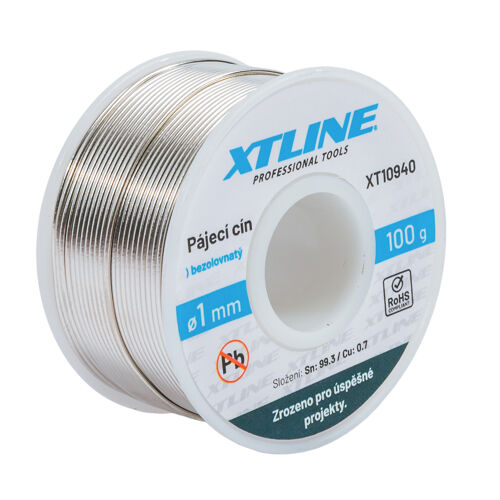 XTline XT10940 pájecí cín bezolovnatý 1mm / 100g
