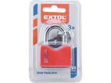 Zámek visací Extol 8857464 kovový, 40mm, oko z tvrzené oceli (1)