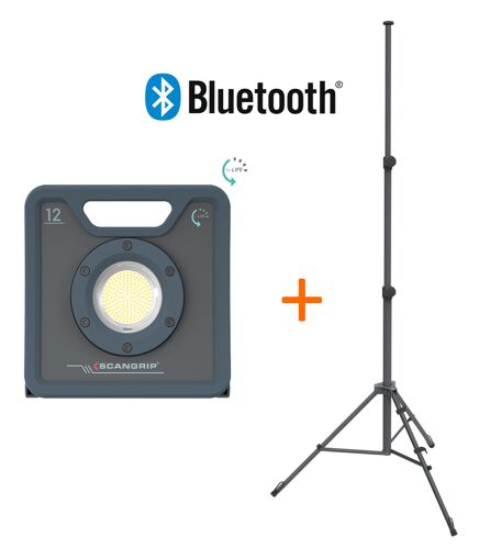 Elektrické LED světlo Scangrip NOVA 12 FOR LIFE 49.0596 + stojan TRIPOD 3m