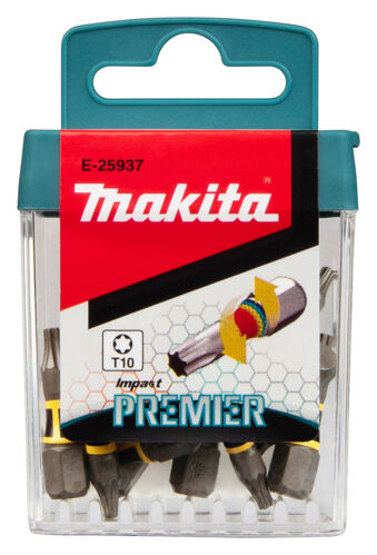 Torzní bit řady Impact Premier (C-form) T10x25mm, 15ks Makita E-25937