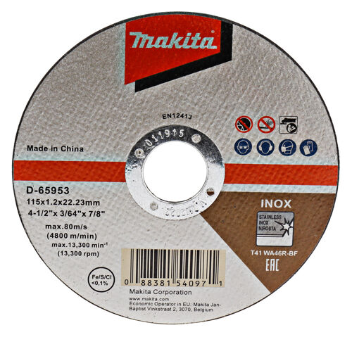 Řezný kotouč Makita D-65953 na kov, 115x1,2mm