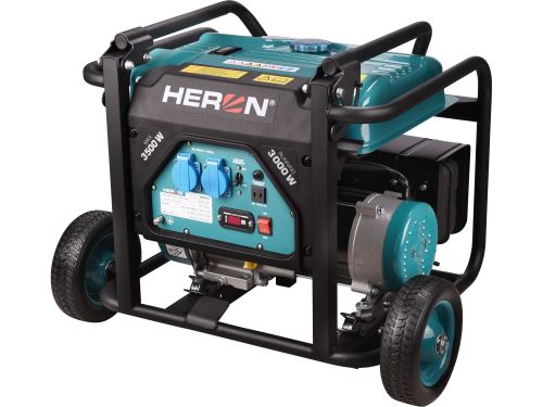 HERON 8896140 elektrocentrála benzínová, 7,4HP/3,5kW, podvozek