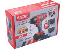 Utahovák rázový 1/2" aku SHARE20V, 180Nm, 20V Li-ion, 2,0Ah (6)