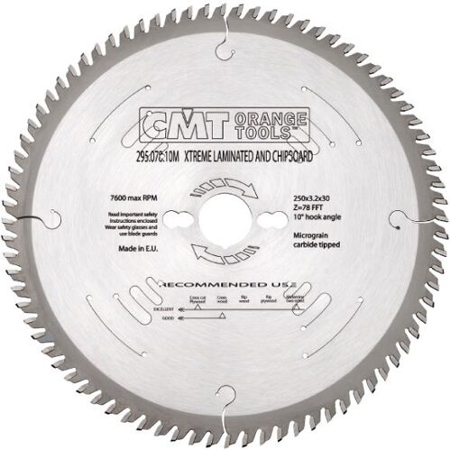 Pilový kotouč CMT C29507810M na lamino a DTD - D250x3,2x30 Z78