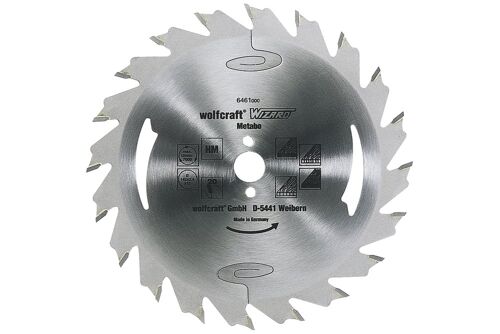 Wolfcraft Pilový kotouč – podélné řezy ø160x16 Z24 6467000
