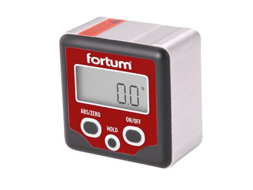 Digitální sklonoměr Fortum 4780200, s magnety