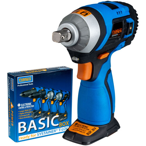 Bezuhlíkový rázový utahovák Narex ASR 200-SB Basic Box, bez aku