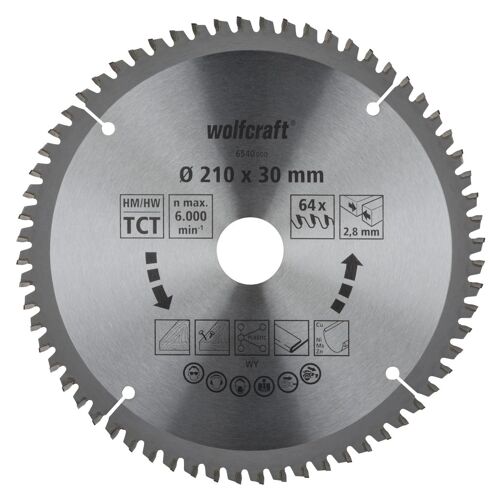 Wolfcraft Pilový kotouč pro pokos.pily přesné řezy ø216x30 Z64 6541000