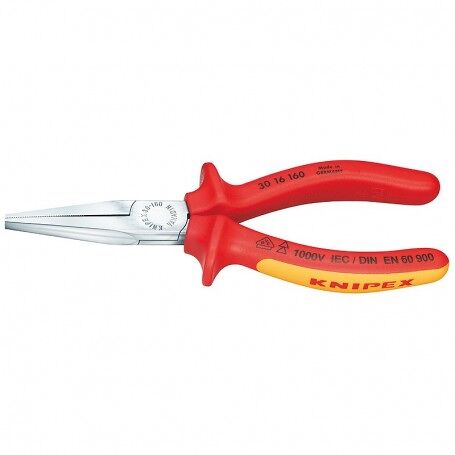Rovné ploché kleště Knipex 3016160, chromované, 160mm