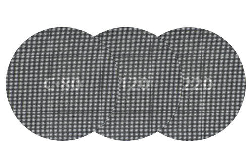 Wolfcraft 5 x samodržná mřížková plátna zrno 80, ø 180 mm 5614000