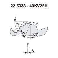 Pilový kotouč na dřevo 600x4,0x30 5333 - 40KV25° HANIBAL PILANA (1)