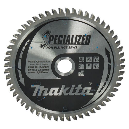 Pilový kotouč Makita B-33021, 165x20mm 56T, trapézový zub