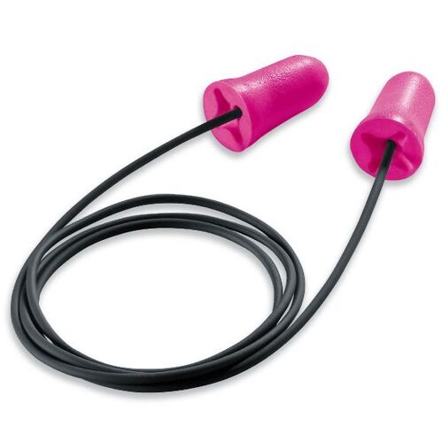 Uvex com4-fit špunty do uší IGM 103-211200B -zátky s tkanicí, růžové - 10párů