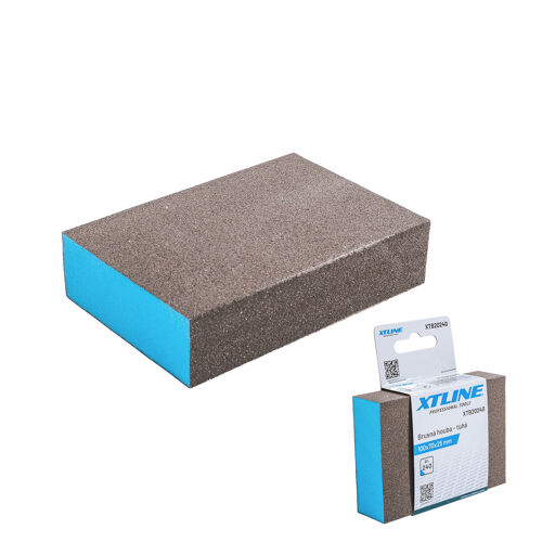 XTline XTB20240 brusná houba tuhá 100x70x25 mm, zr. 240