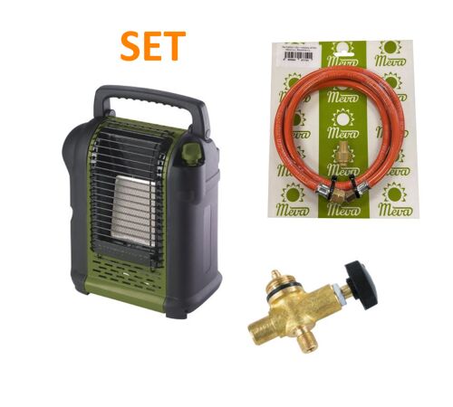 Mobilní topidlo Meva OLYMP set, 2kW, hadice a redukční ventil