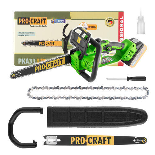 Aku řetězová pila  Procraft PKA33-BB, lišta 30cm, bez aku