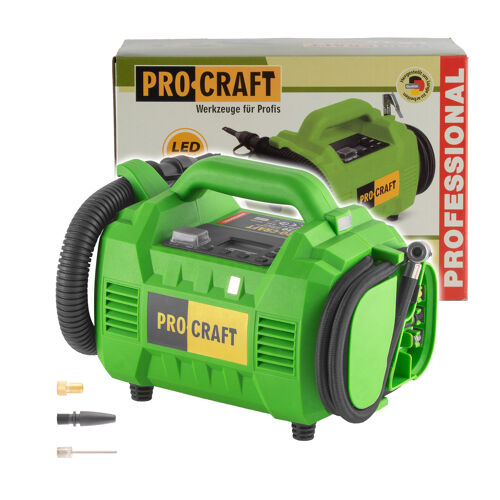 Aku kompresor s vyfukovací pistolí Procraft LK30 bb, bez aku